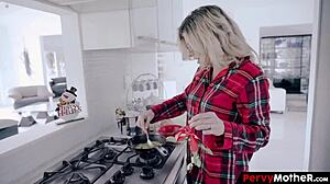 Pervymother - Unruly Stepson Devours Refined Mother's Pussy During Holiday