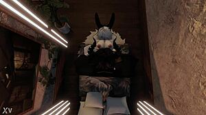 my bunny hg needed help turns out she just wanted me to fuck her brains out with my demon dick