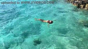 Did monika fox stop the bus to swim naked in the sea with pierced nipples?