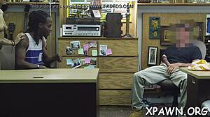 in this amateur hardcore scene, agent 007 performs an intense blowjob on a big cock