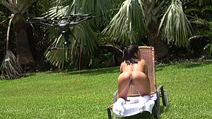 I saw this natural tits hot sexy blond doin' public masturbation at the construction site, it was so wet and orgasmic