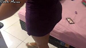 I can't believe she took that monster cock so well, the bbw submissive licked and sucked it all.