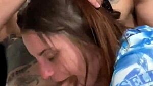 Massy Sweet Tests Her Stepsister's Throat with Payo Pro's Huge Cock in Sloppy Blowjob Scene