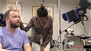 big tits asian nurse in latex screams during curly ass banging