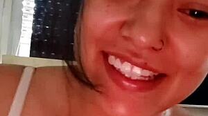 Real Amateur Swallows Teen Cock Deep!