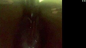 wet ebony pussy gets fucked by dildo solo