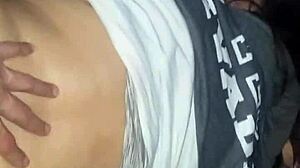 cheating wife at party bent over