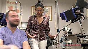 big tits asian nurse in latex screams during curly ass banging