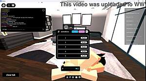 Fucking the gringa prostitute in Roblox condo