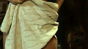 blonde slave with beautiful body serves her mistress