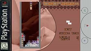 Tetrasex Game On PlayStation 1 In The Kitchen Setting