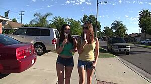 Kiera king and melina mason play on couch