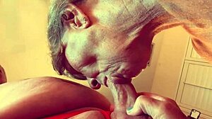 Granny Velma cosplays for hardcore blowjob and deepthroat!