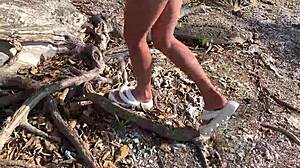 Did monika fox stop the bus to swim naked in the sea with pierced nipples?