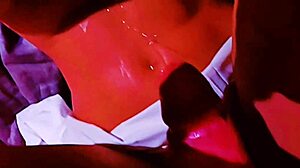 Intense Cumshot On The Sex Doll