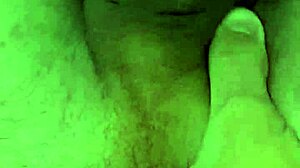 Uncut Tattooed Cock Cums from Anal Prolapse