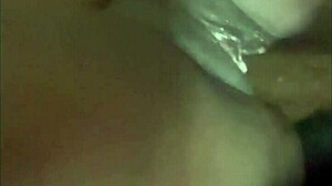 wet ebony pussy gets fucked by dildo solo