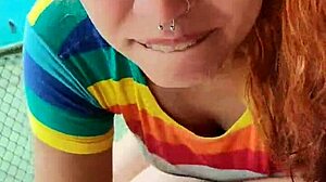 Fodendo em publico pela primeira vez com athletic redhead screaming outdoor