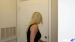 Alana Luv gives tech support with her big tits.