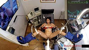 big tits asian nurse in latex screams during curly ass banging