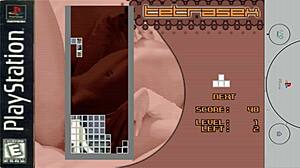 Tetrasex Game On PlayStation 1 In The Kitchen Setting