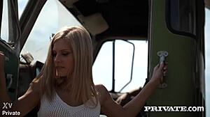 Candee licious enjoys outdoor anal with trucker