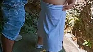 Happy New Year Horny Couples Rough Fucking Behind Abandoned House