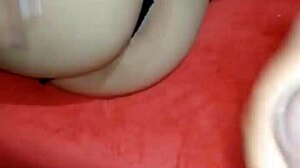 Sexy colombian babe masturbates with dildo and shows ass