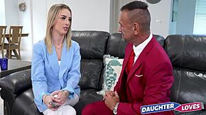 Boss cums in twisted business deal with father-in-law