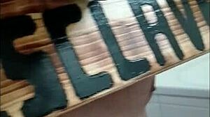 Slave dominated with pillory in homemade session