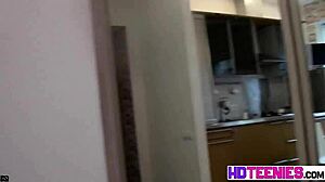 Hot Russian Brunette Striptease With Yummy Pussy Closeup