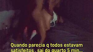 real encounter with two work friends in crossdressing