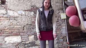 nemški skavt - najstnica 18+ 18+y tata lilashi jebana z dlakavo pičko