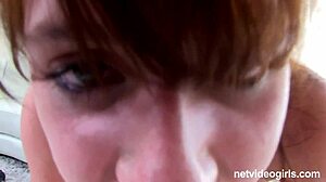 Lane's First Blowjob and Cumshot