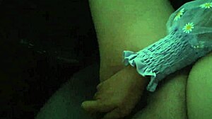 Girl Enjoys Inserting Dildo In Public Car While Outdoors With Toys. Intense Scene.