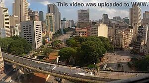 Victoria Camargo's first time with two amateurs and big asses