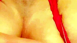 Shemale with Wide Pussy Receives Cumshot