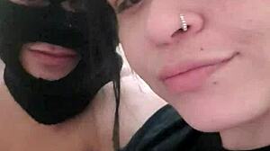 beautiful milf with pierced nipples in public outdoor