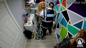 Talula Thomas, shoplifting slut, starts with big tits blowjob