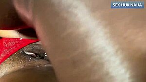 My University Girlfriend, With Her Small Waist And Huge Tits, Can't Resist My Big Black Cock.