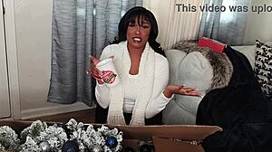 step son receives early christmas gift from mommy 🎄