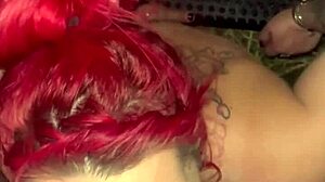 Redhead Streetwalker Sucks Dick Naked in Truck Backseat!