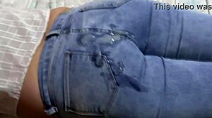 after fucking i pull up my jeans for big cumshots in my ass 😈