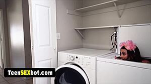 skinny stepdaughter nikki surprises pops