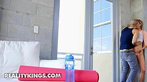 xander gets lucky fucking his gf haley and her stepmom cory at once