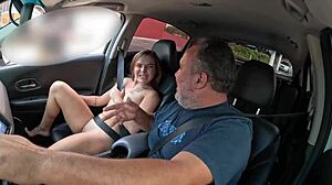 Estela Silva Gets Assfucked In Car During Ride