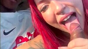 Eyes on road while sucking monster cock for cum in mouth, lover?