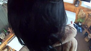 cheating wife dances playfully with husband's friend while he's away