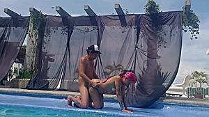 What happens when your cousin doesn't wear swimsuit at the pool