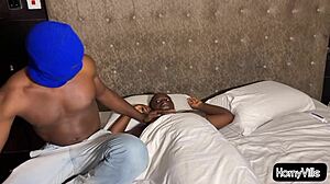 African Girl's Creamy Pussy Fucked by Big Black Dick in Missionary